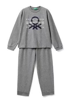 Пижамный комплект United Colors of Benetton, серый