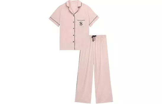 Пижамный комплект VICTORIA'S SECRET, женский, элегантный, розовый