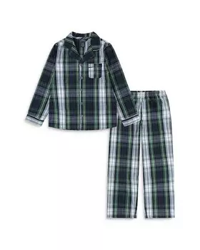 Пижамный комплект в клетку для мальчика Polo Ralph Lauren - Little Kid, синий