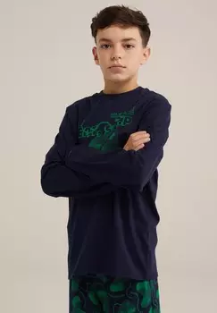 Пижамный комплект WE Fashion, темно-синий