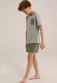 Пижамный комплект We Fashion, зеленый