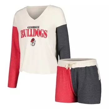 Пижамный комплект Wes & Willy Georgia Bulldogs, кремовый