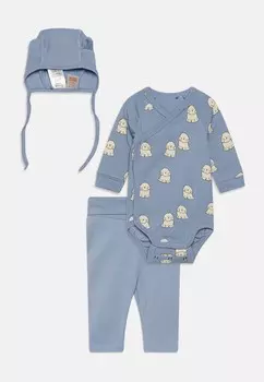 Пижамный комплект WRAP Lindex, светло-голубой