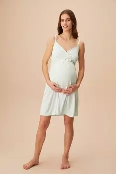 Пижамный комплект - Зеленый - Однотонный SUWEN