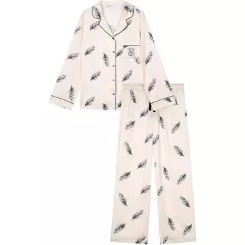 Пижамный комплект женский, цвет шампанского, перо Victoria's Secret, Clothing Sets (Champagne Feather)