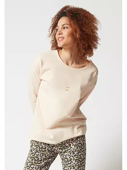 Пижамный лонгслив Skiny, кремовый