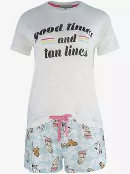 Пижамный принт Pj Salvage, белый