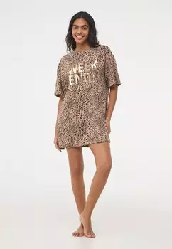 Пижамный топ CON SCRITTA Terranova, черный