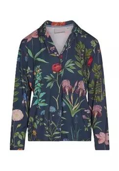 Пижамный топ Elodie с воротником с лацканами для женщин ESSENZA, цвет 662 Slate Grey