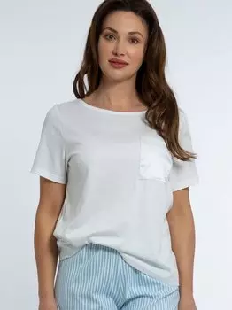 Пижамный топ из органического хлопка Mey, белый