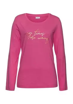 Пижамный топ LASCANA Pajama Shirt, розовый