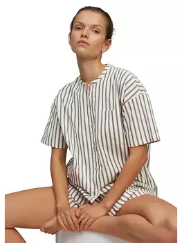 Пижамный топ Marc OPolo, цвет Creme/ Blau