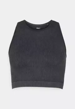 Пижамный топ ONLLEA SEAMLESS STONE CROP ONLY, черный