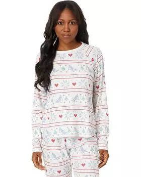 Пижамный топ P.J. Salvage Fair Isle Apres All Day Long, цвет Ivory Fair Isle