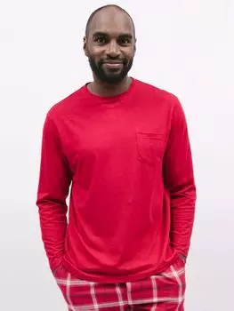 Пижамный топ с длинными рукавами и карманами Whistler Cyberjammies, красный