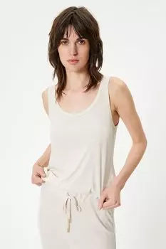 Пижамный топ с глубоким вырезом Koton, бежевый