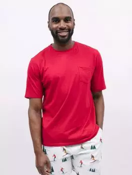 Пижамный топ с короткими рукавами и карманами Whistler Cyberjammies, красный