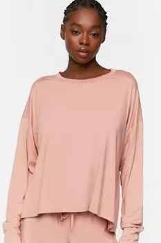 Пижамный топ с рукавами летучая мышь Forever 21, розовый