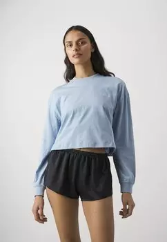 Пижамный топ SIGNATURE LONG SLEEVE KARL LAGERFELD, Светло-синий