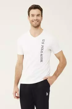 Пижамный топ со шпицем U S Polo Assn , белый