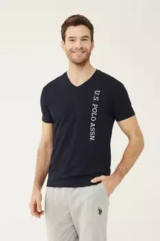 Пижамный топ со шпицем U S Polo Assn , синий