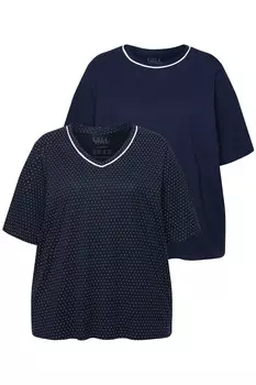 Пижамный топ Ulla Popken Pajama Shirt, ночной синий