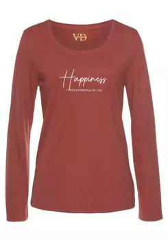 Пижамный топ VIVANCE Pajama Shirt, цвет blood red