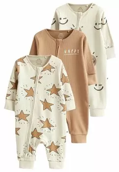 Пижамы 3 PACK ZIP Next, цвет ochre yellow