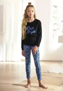 Пижамы "Баффало" (2 шт., 1 шт.), с узором "зебра" Buffalo, синий