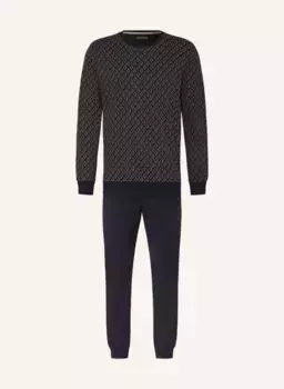 Пижамы fine interlock Schiesser, синий