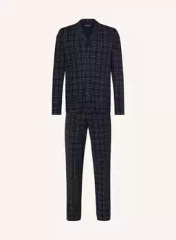 Пижамы fine interlock Schiesser, синий