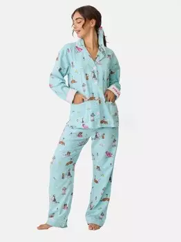 Пижамы фланелевые Pj Salvage, зеленый