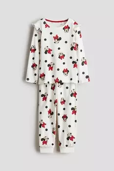 Пижамы из джерси H&M, белый