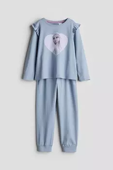 Пижамы из джерси H&M, синий