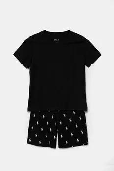 Пижамы из хлопка для детей Polo Ralph Lauren, черный