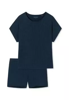 Пижамы Короткие Selected Premium SCHIESSER, темно-синий