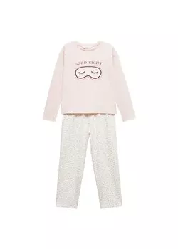 Пижамы MANGO KIDS Mask, розовый