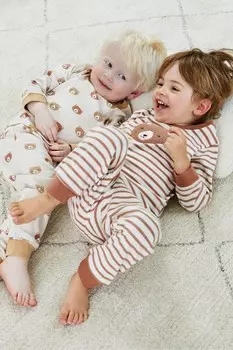 Пижамы Медведь 2 шт Jojo Maman Bb, коричневый