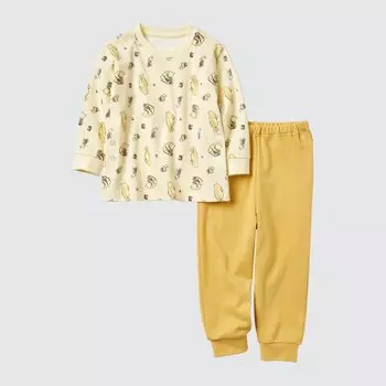 Пижамы с принтом UT The Picture Book Collection UNIQLO, кремовый