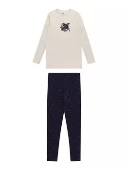 Пижамы Schiesser Pferdewelt, пестрый бежевый/ночь-синий