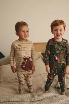 Пижамы Snuggle, 2 шт в упаковке Next, хаки