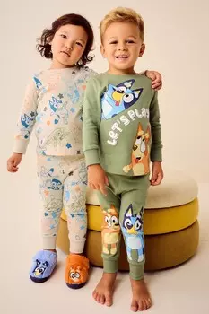 Пижамы Snuggle, 2 шт в упаковке Next, хаки