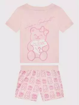 Пижамы стандартного кроя Guess, розовый