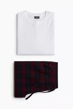 Пижамы стандартного кроя H&M, белый