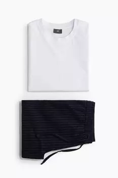 Пижамы стандартного кроя H&M, синий