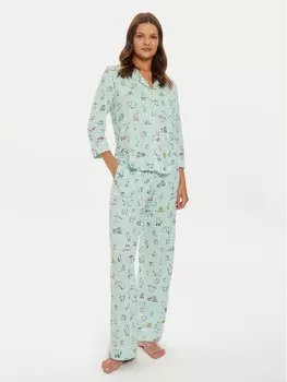 Пижамы стандартного кроя Kate Spade, зеленый