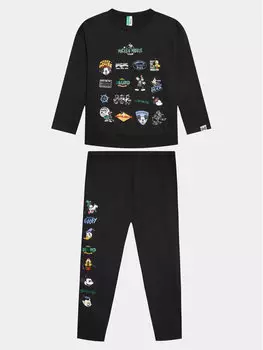 Пижамы стандартного кроя United Colors Of Benetton, черный