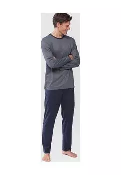 Пижамы в полоску мужские mey, синий