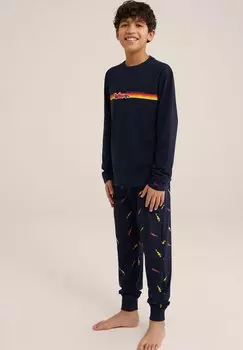 Пижамы WE Fashion, синий
