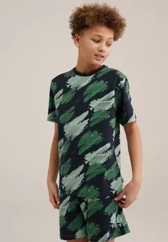 Пижамы WE Fashion, темно-зеленый